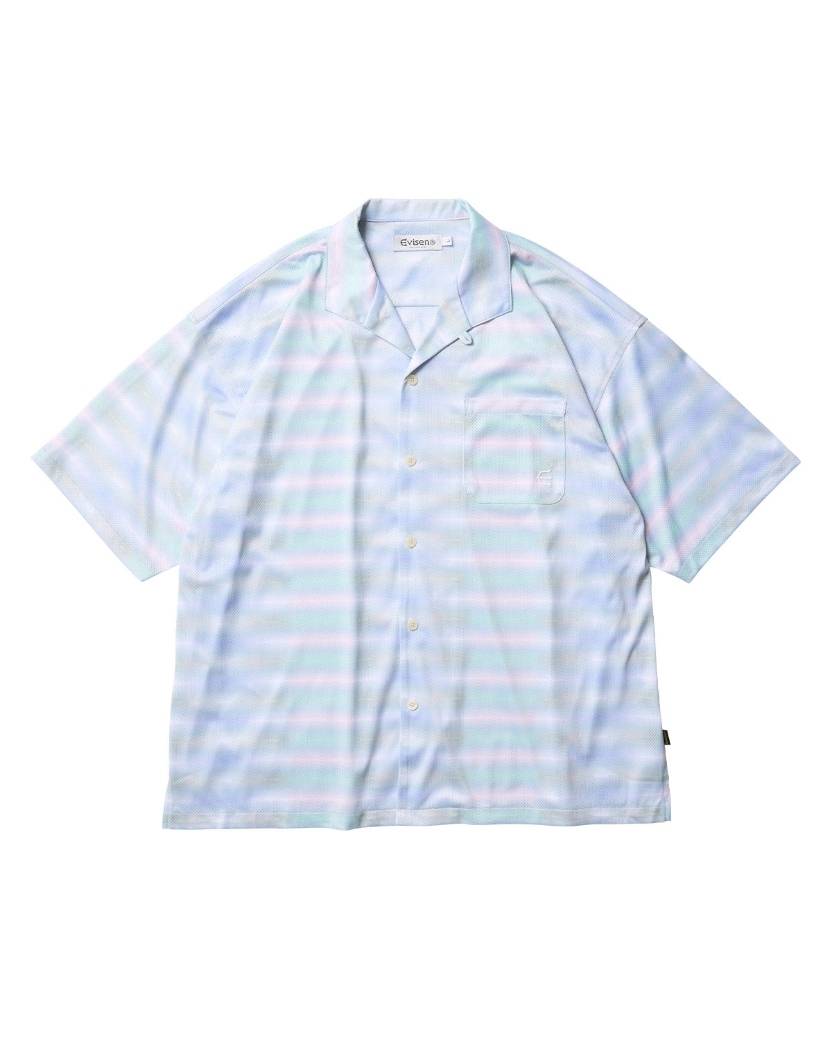 BORDER MESH SHIRT - WHITE