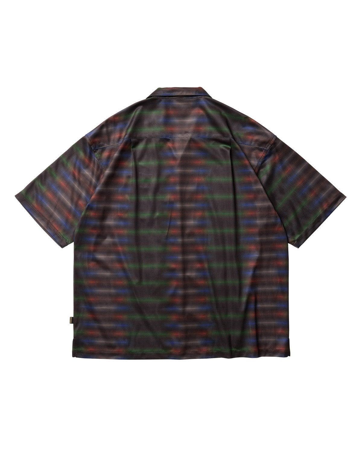 BORDER MESH SHIRT - BLACK