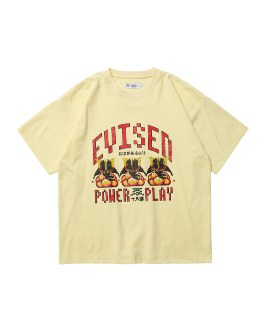 DOT POWER PLAY TECH TEE - LIGHT YELLOW