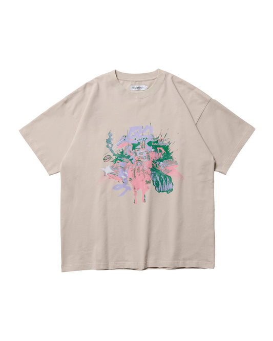 NAGURIKOMI TEE -  BEIGE