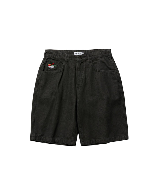 SUSHI DENIM SHORTS - LIGHT BLACK