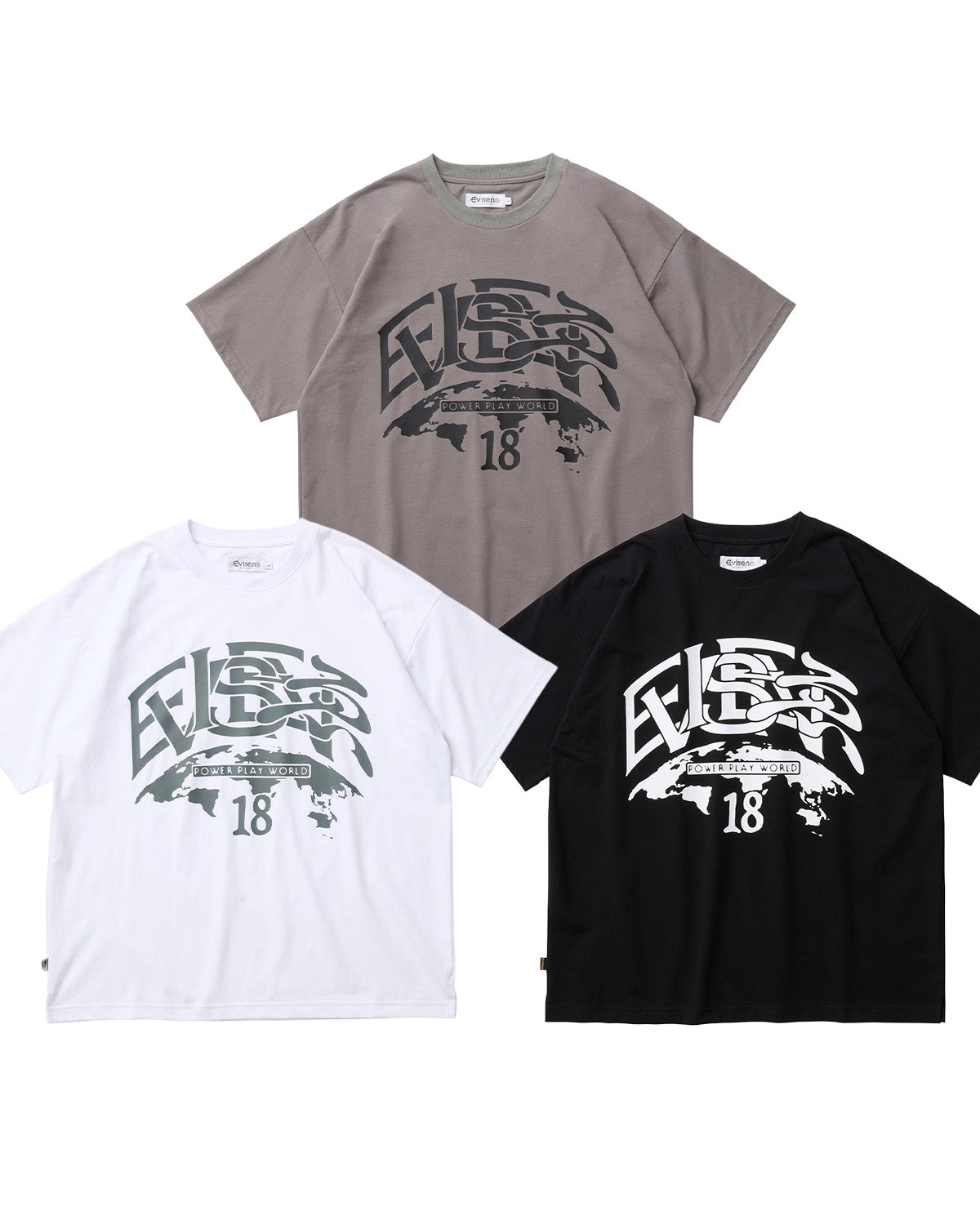 POWER PLAY WORLD TEE – Evisen Skateboards ゑ (エビセン スケート