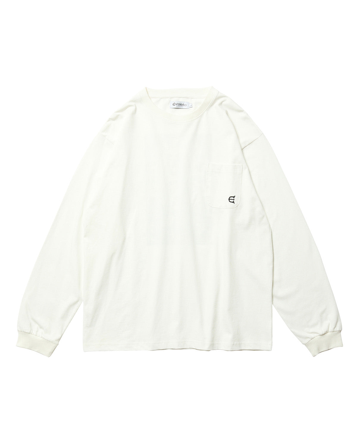 BEST MATCH POCKET LS TEE - WHITE