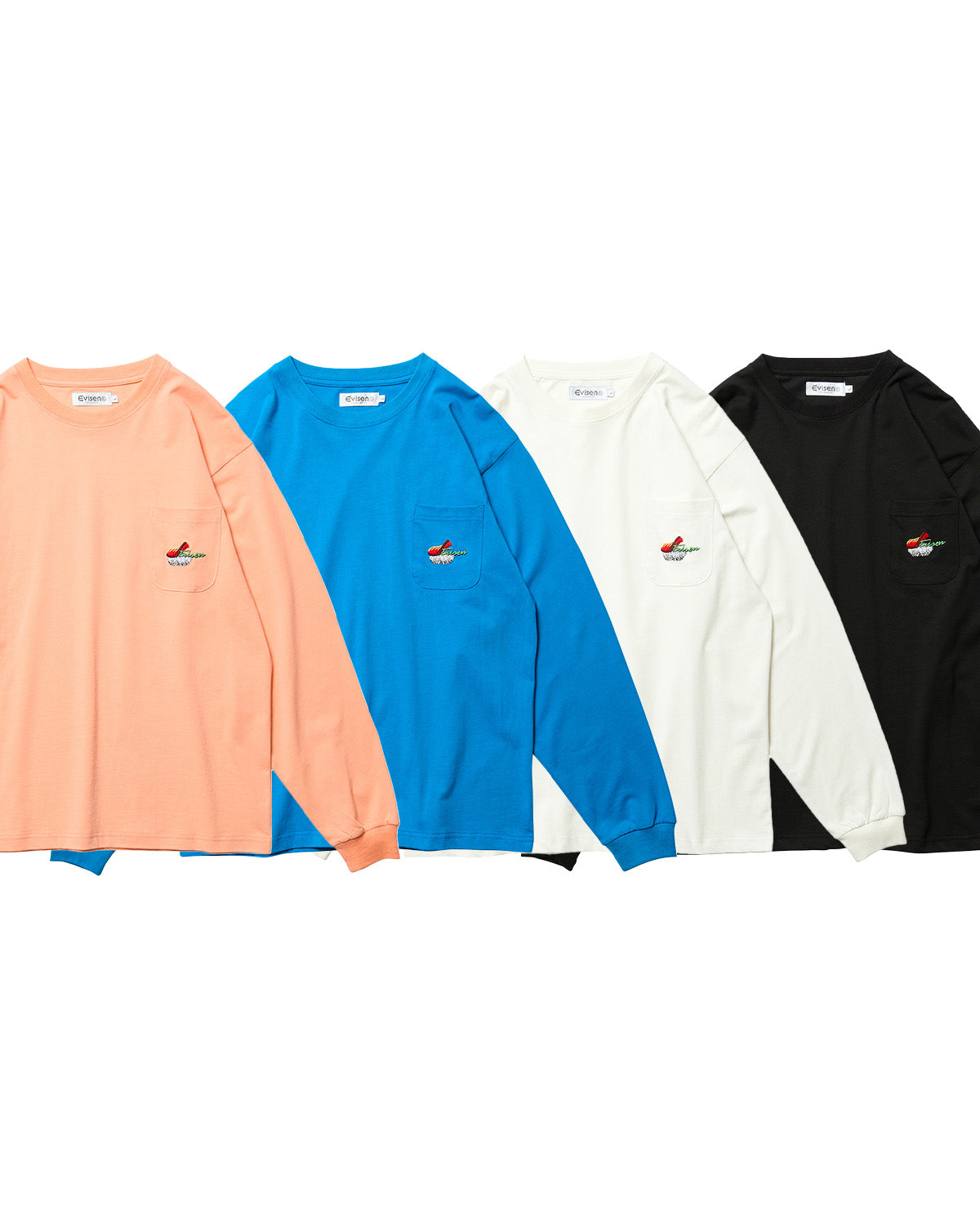 NEW SUSHI POCKET LS TEE - WHITE