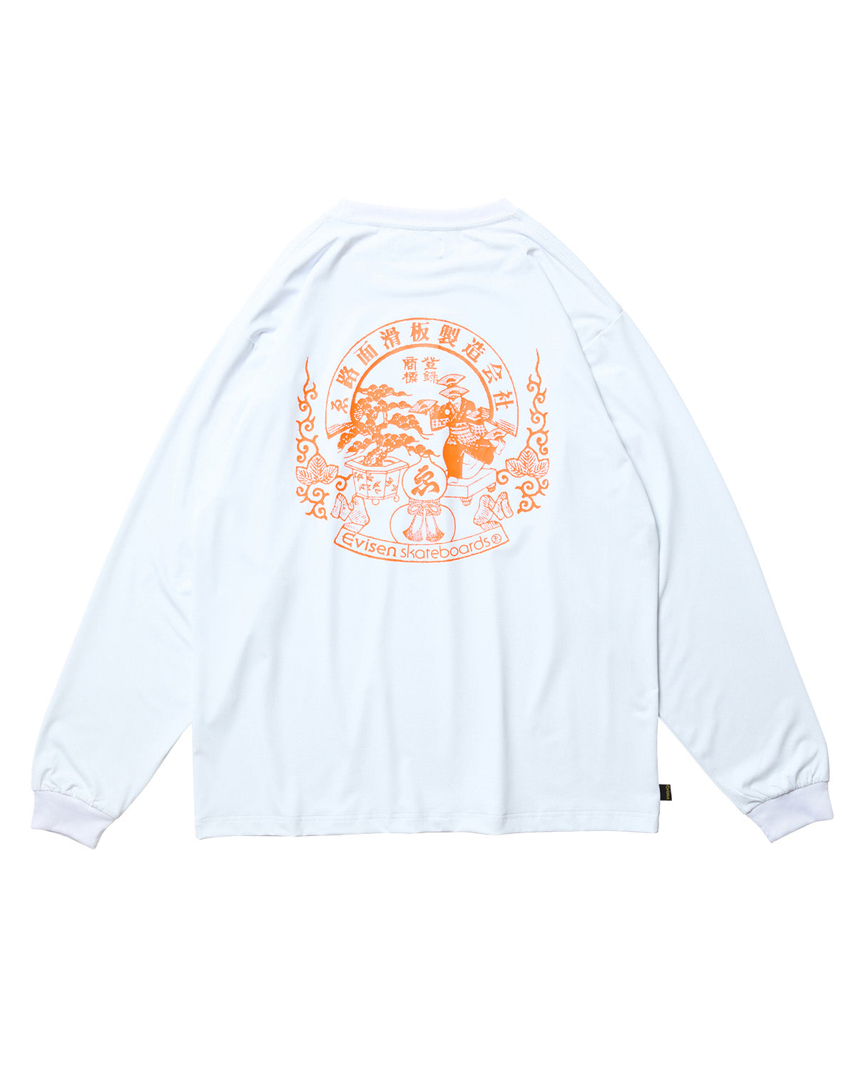 EMBLEM POCKET TECH LS TEE - WHITE