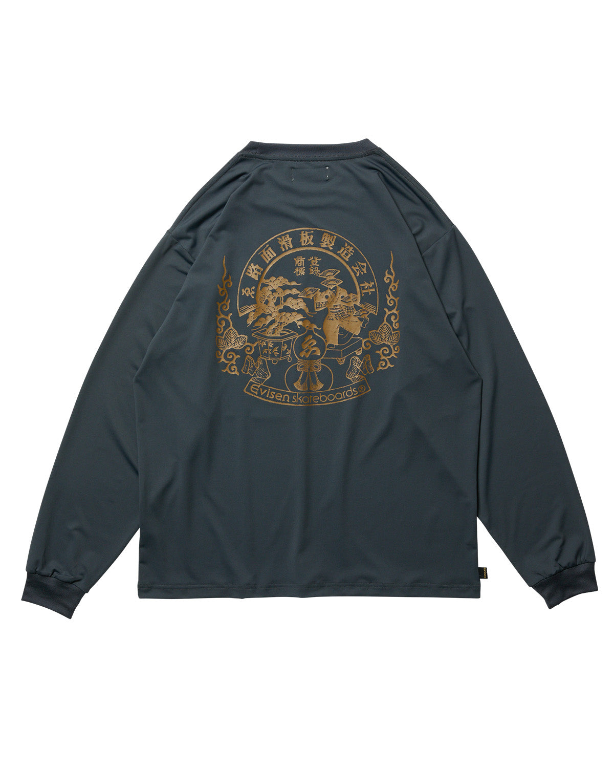 EMBLEM POCKET TECH LS TEE - DARK NAVY