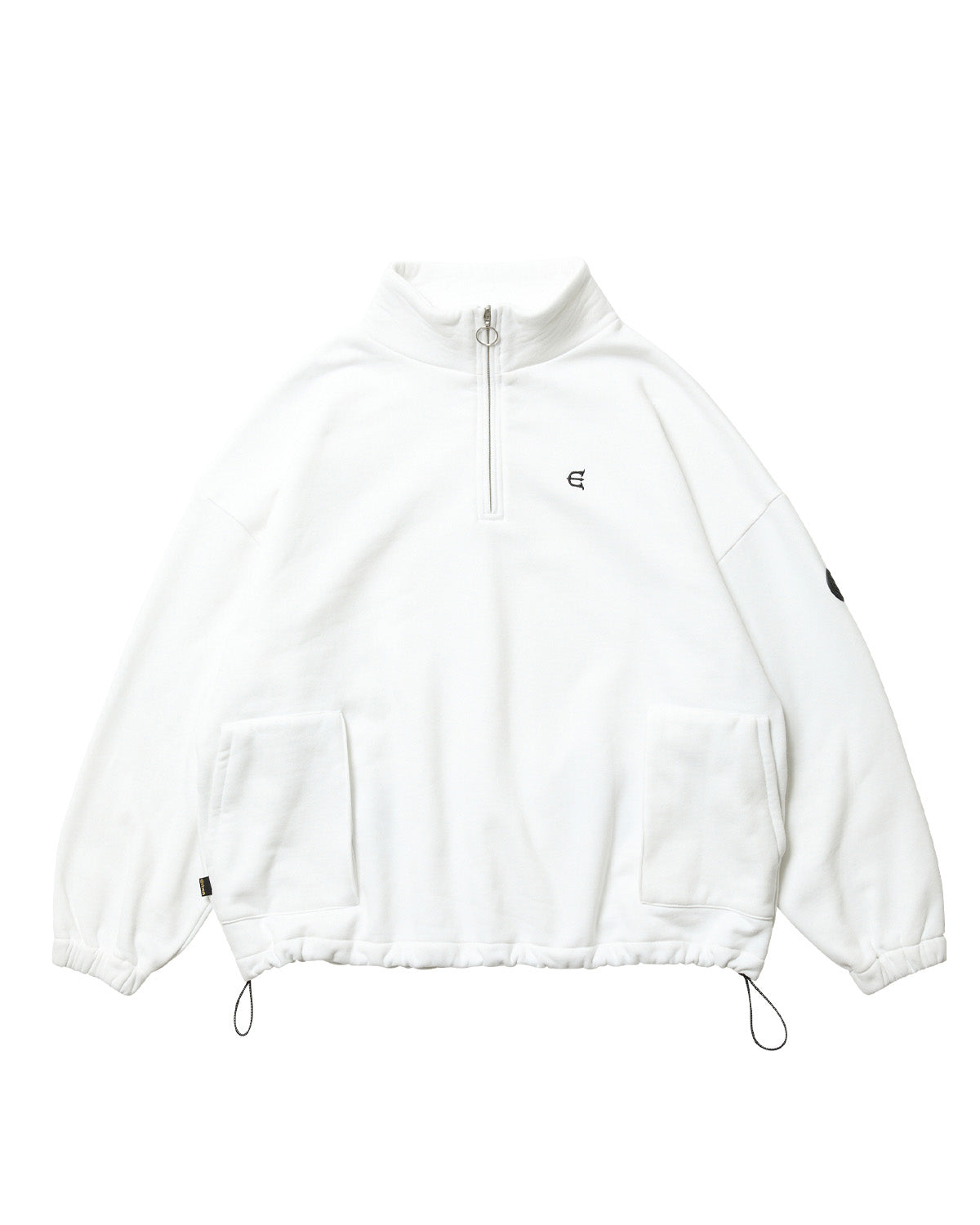 MIND LAND HALF ZIP SWEAT - WHITE