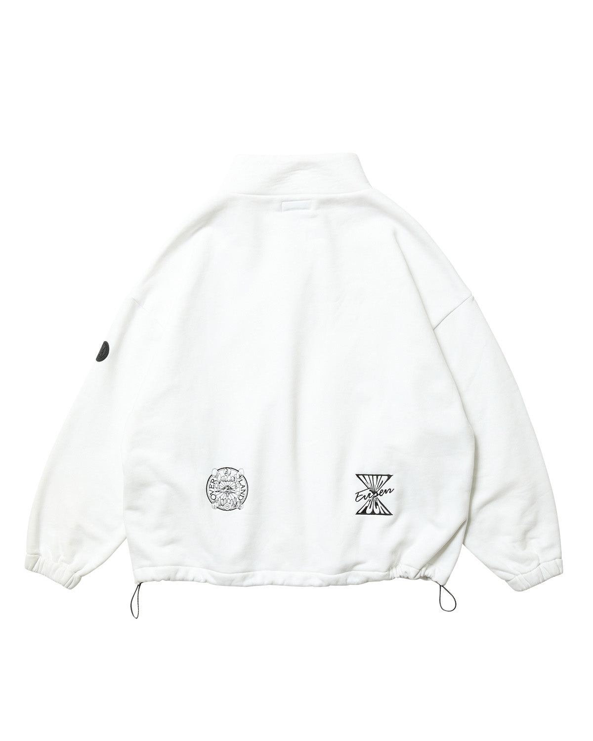 MIND LAND HALF ZIP SWEAT - WHITE