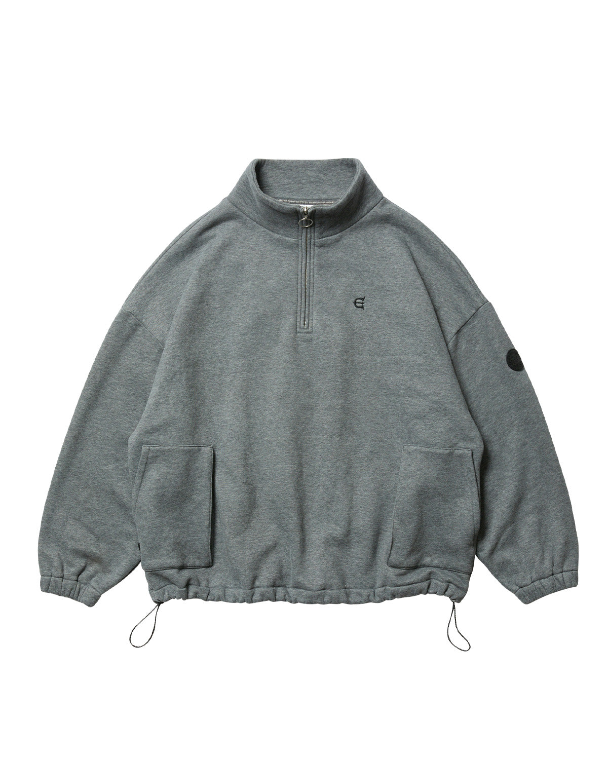 MIND LAND HALF ZIP SWEAT - GREY