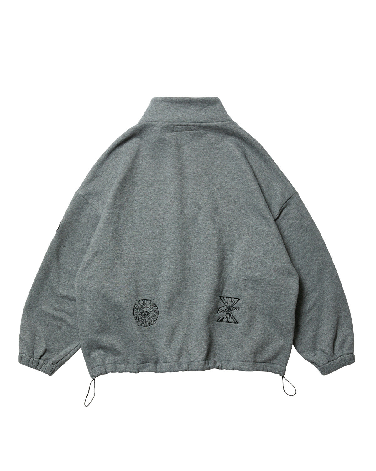 MIND LAND HALF ZIP SWEAT - GREY