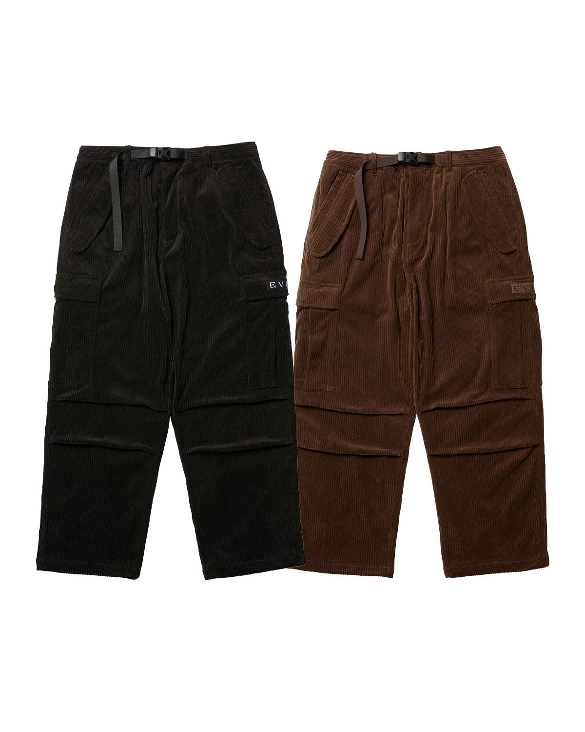 EQUALIZER CORD CARGO PANTS - BLACK
