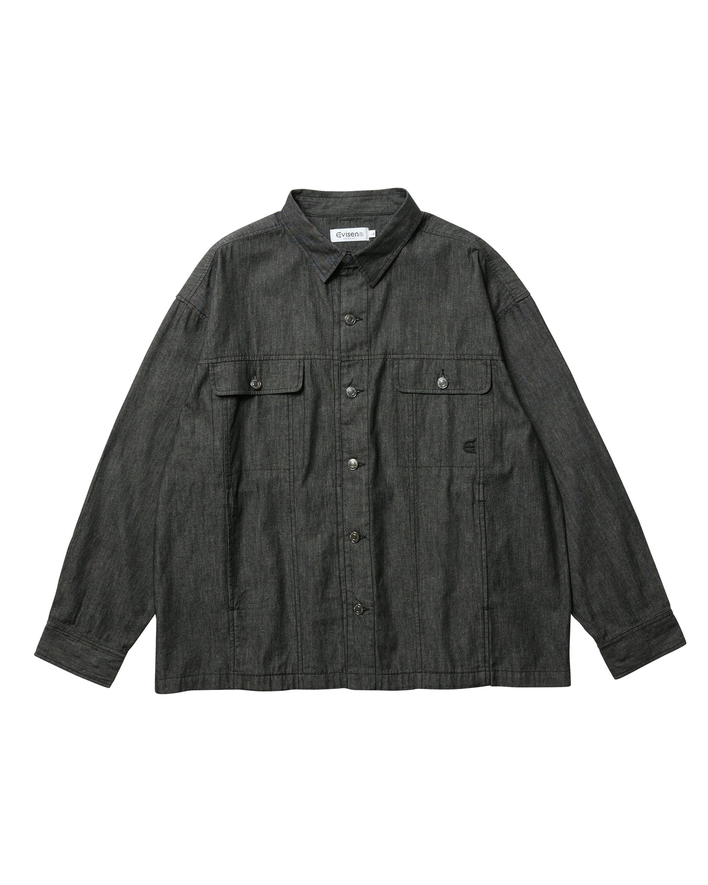 2ND CHAMBRAY DENIM SHIRT - BLACK