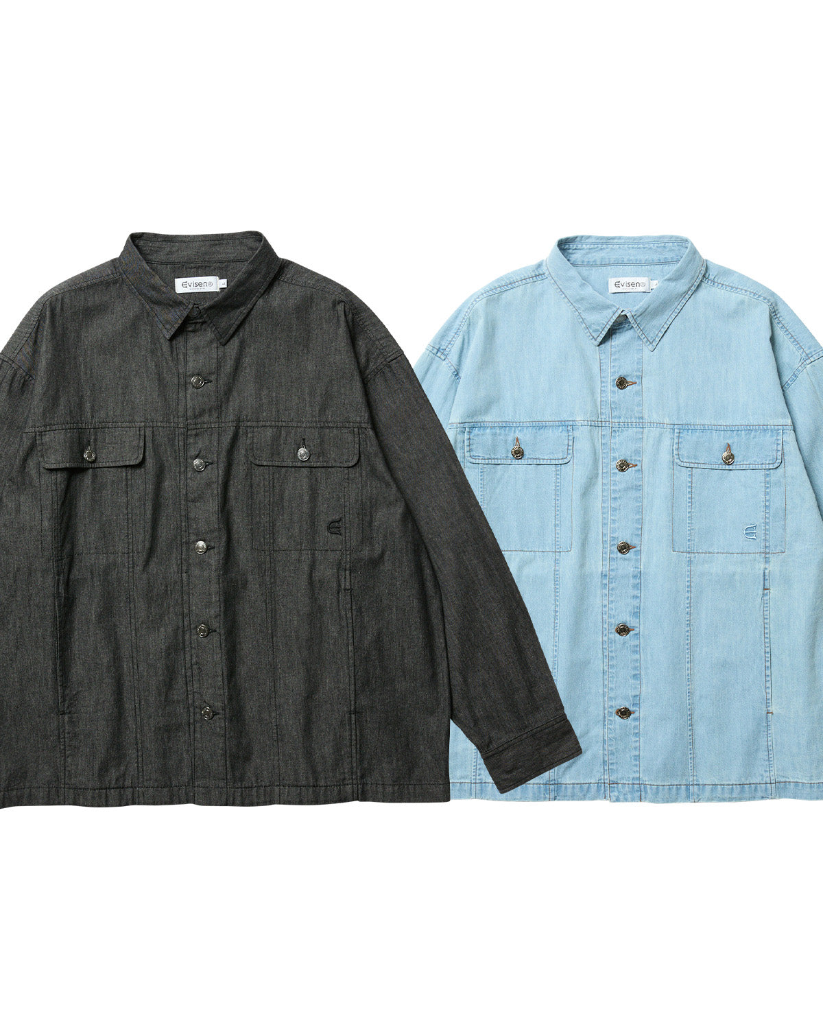 2ND CHAMBRAY DENIM SHIRT – Evisen Skateboards ゑ (エビセン 2ND CHAMBRAY DENIM SHIRT – Evisen Skateboards ゑ (エビセン