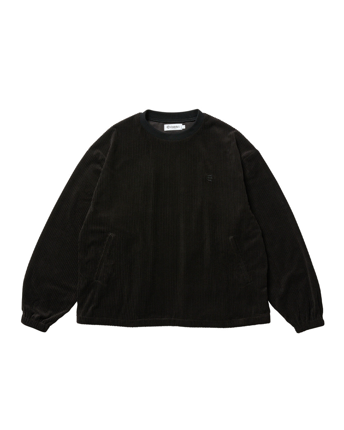 EQUALIZER CORD CREW SWEAT - BLACK