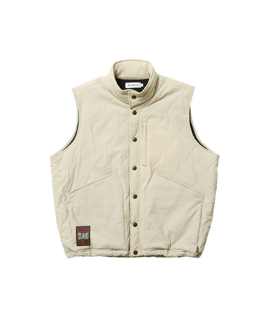 MIND LIGHT QUILTING VEST - BEIGE