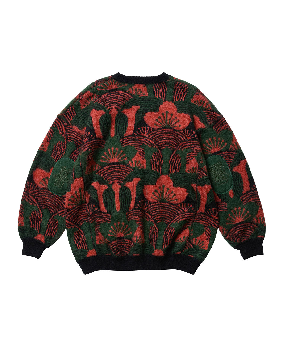 KABUTO MOHAIR CREW KNIT - ORANGE / GREEN