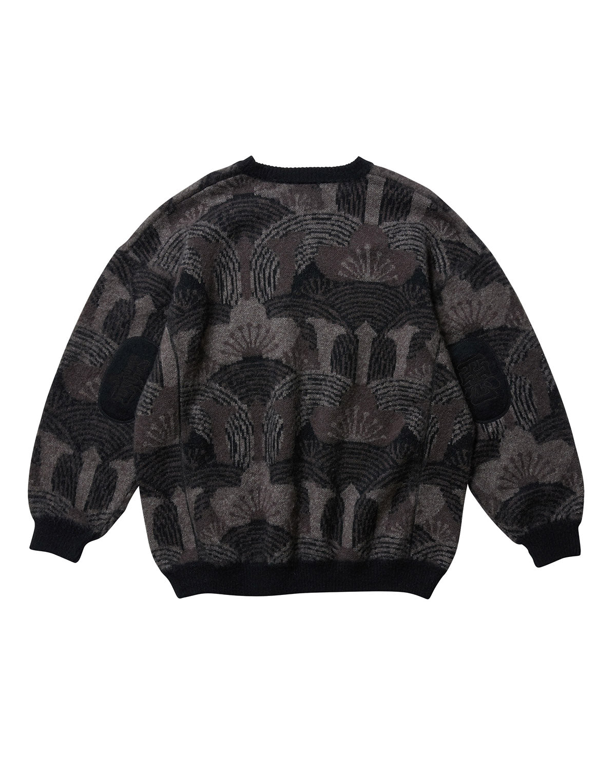 KABUTO MOHAIR CREW KNIT - BLACK / GREY