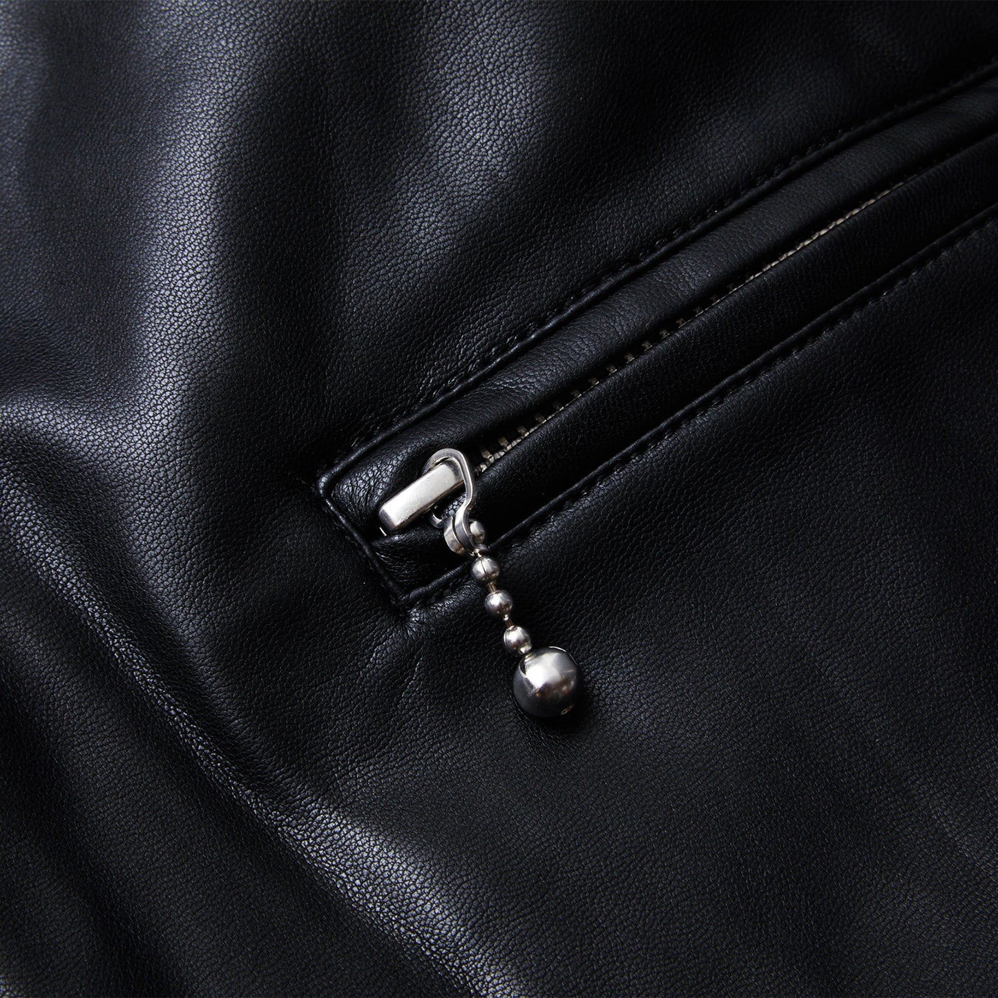 EVISEN / BIAS DOGS  Super Real LEATHER JKT - BLACK