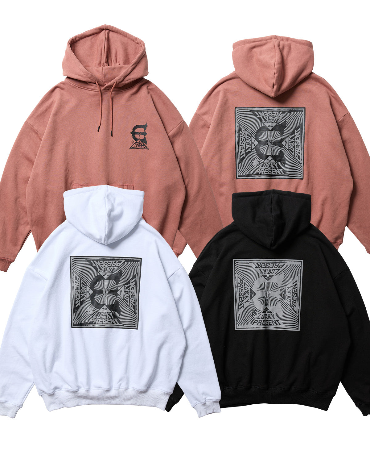 ATARI LOGO HOODIE - DUSTY PINK