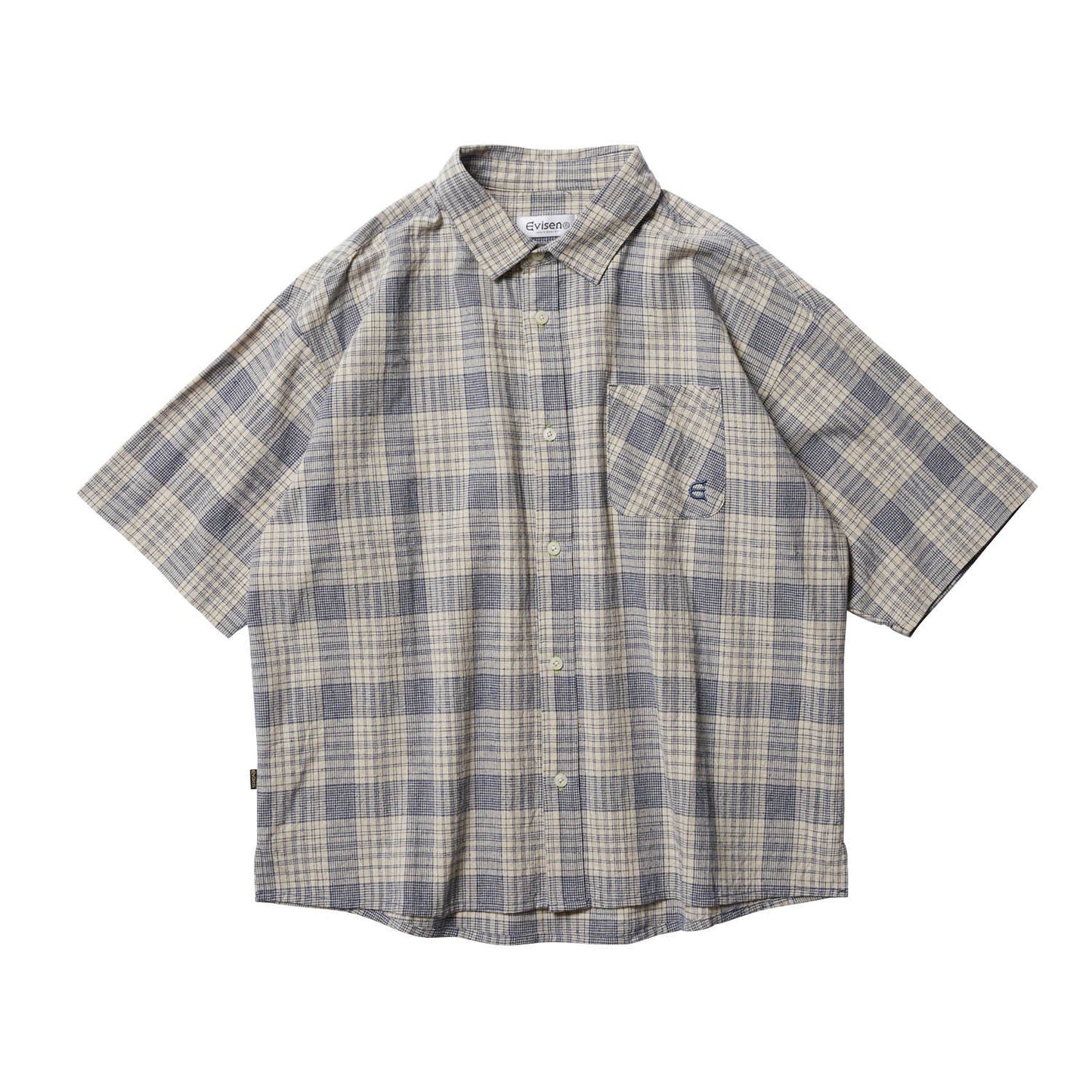 WILLIAM CHECK SHIRT - LIGHT NAVY