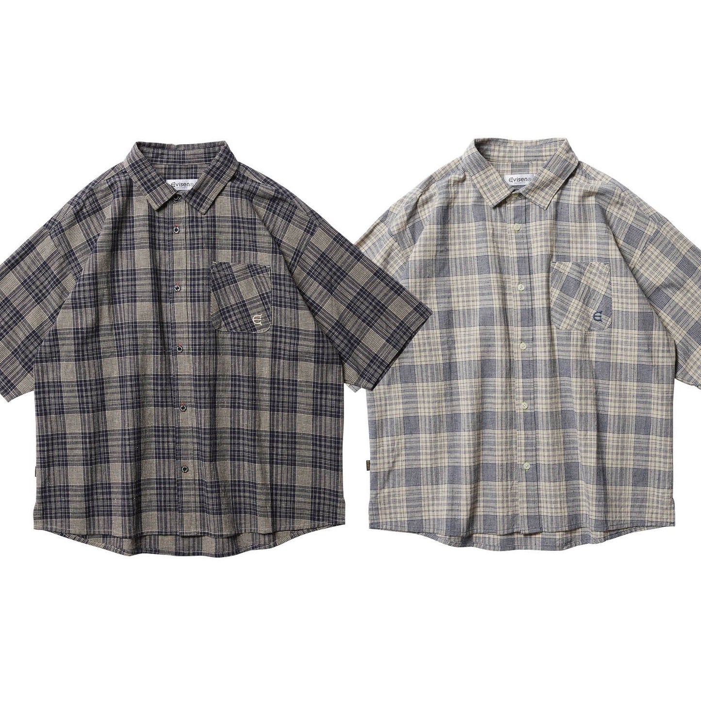 WILLIAM CHECK SHIRT - LIGHT NAVY