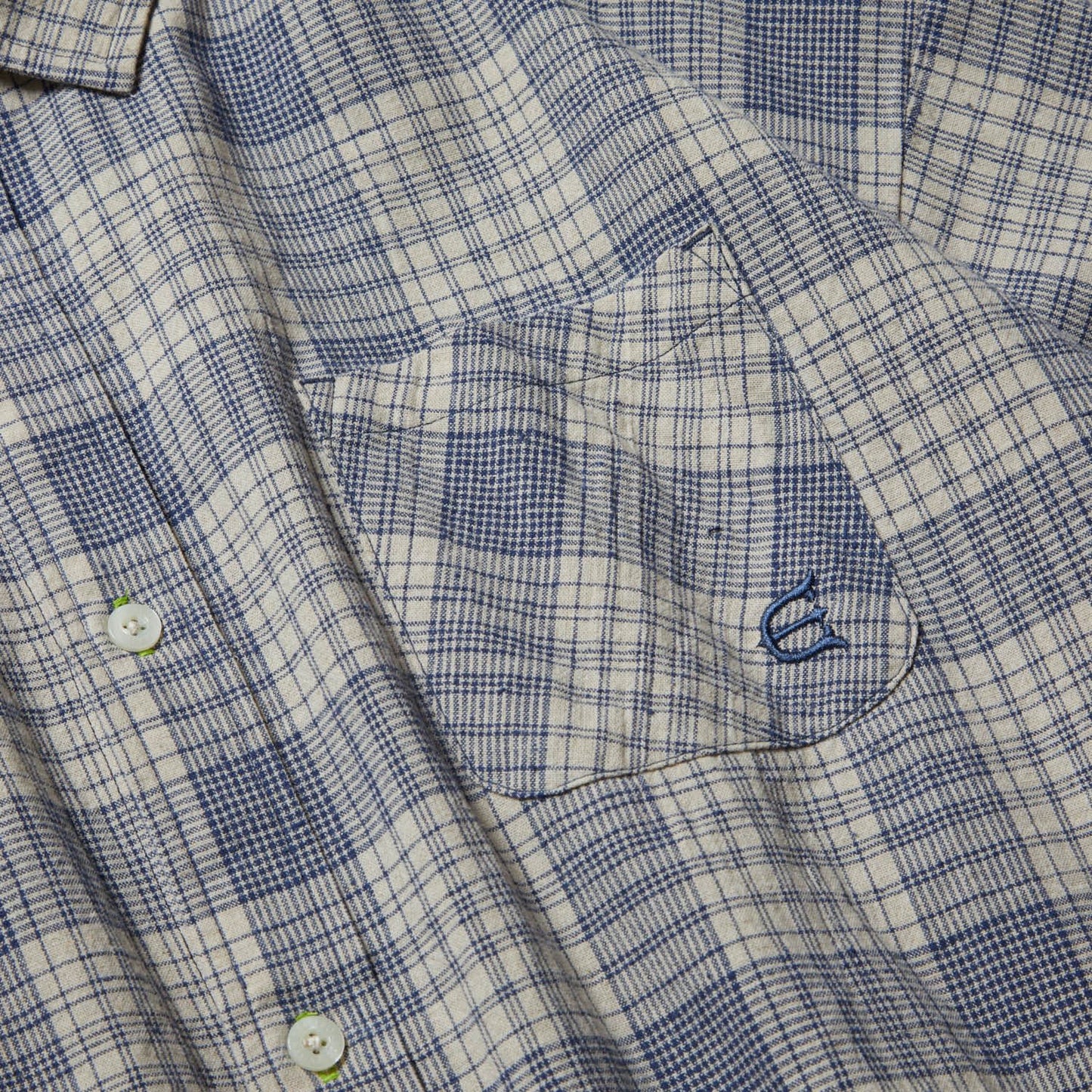 WILLIAM CHECK SHIRT - LIGHT NAVY
