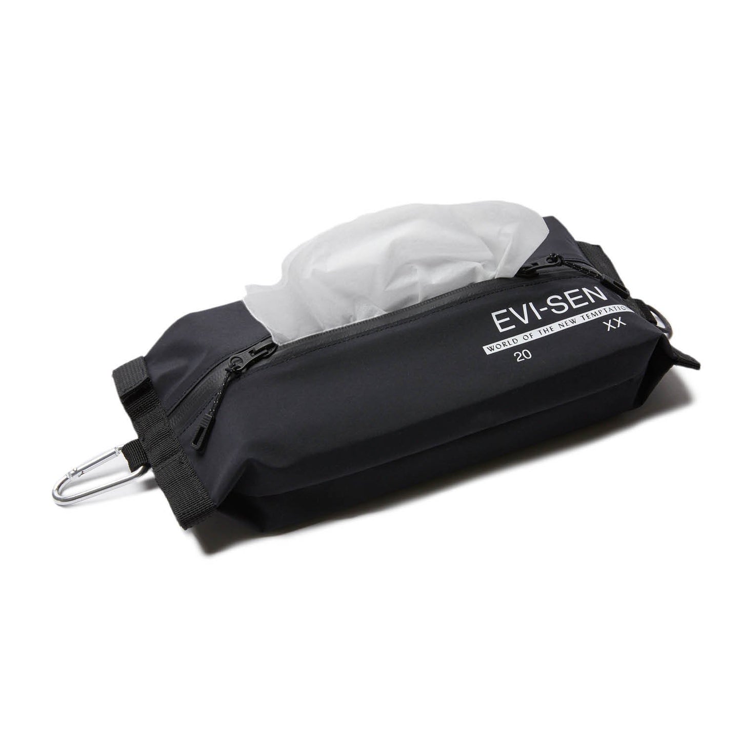 3 LAYER TISSUE POUCH - BLACK