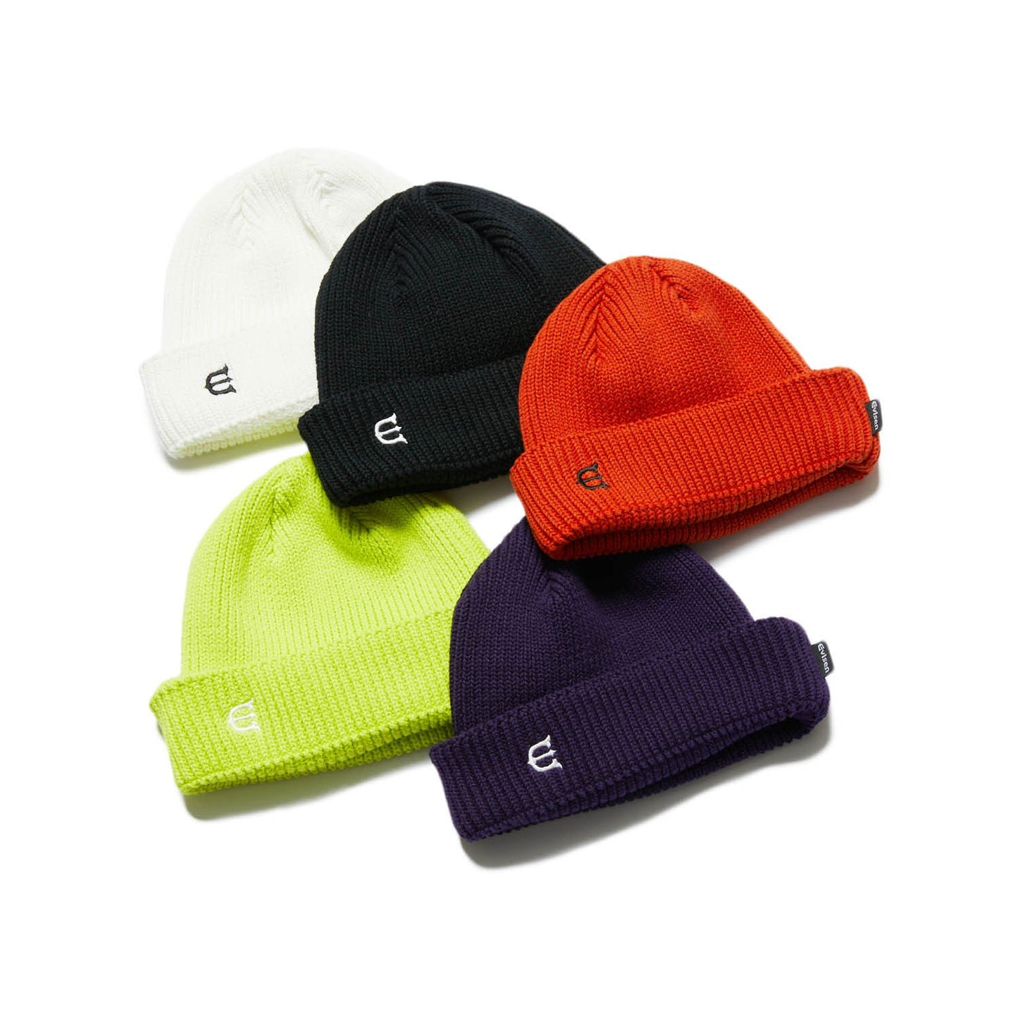 E LOGO BEANIE - ORANGE
