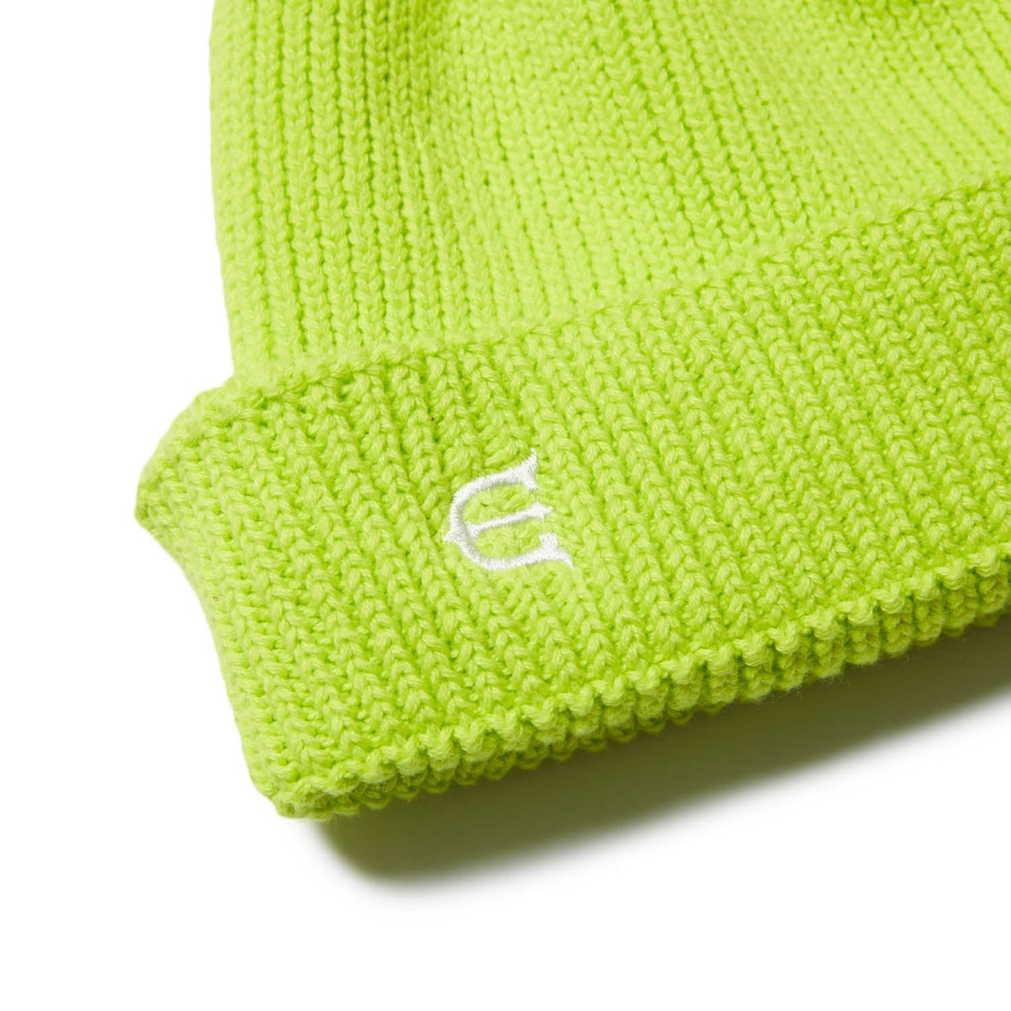 E LOGO BEANIE - NEON