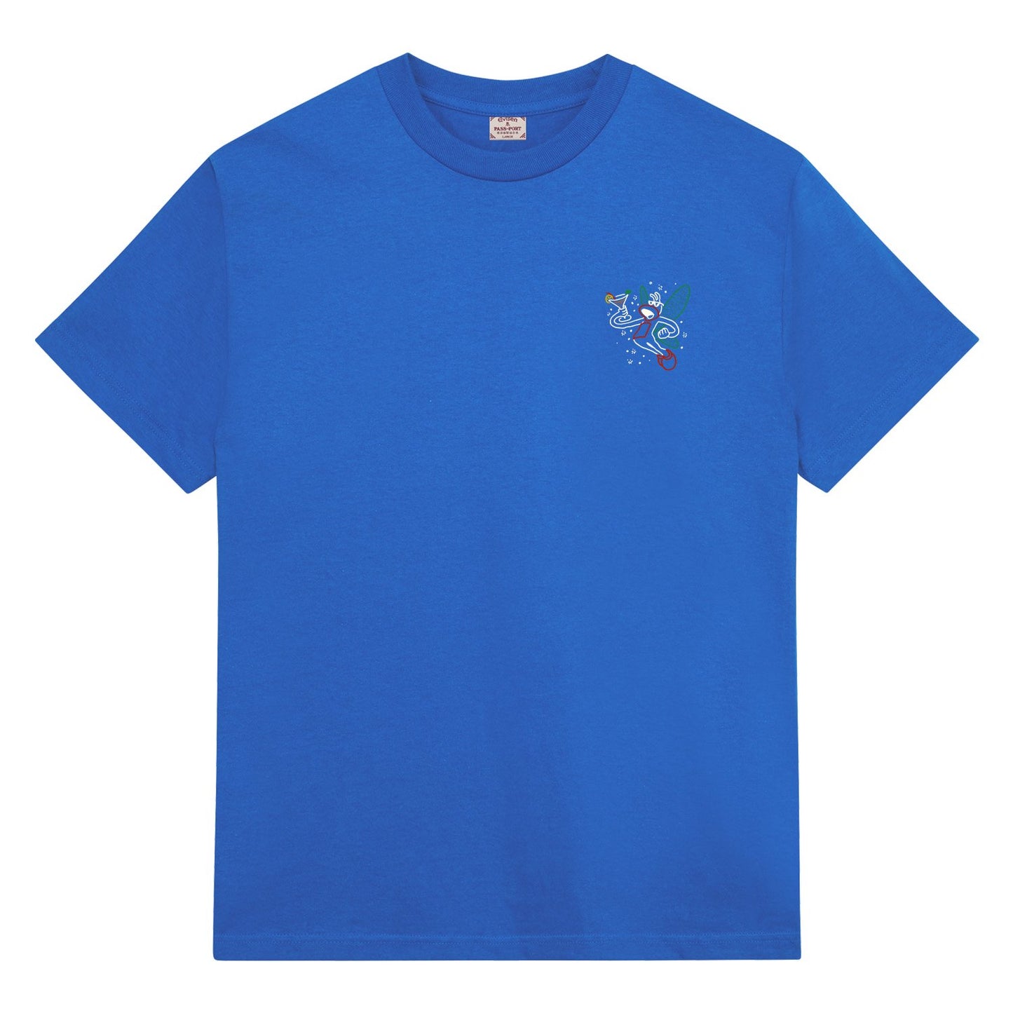 EVISEN x PASS~PORT KARAOKE TEE - ROYAL BLUE