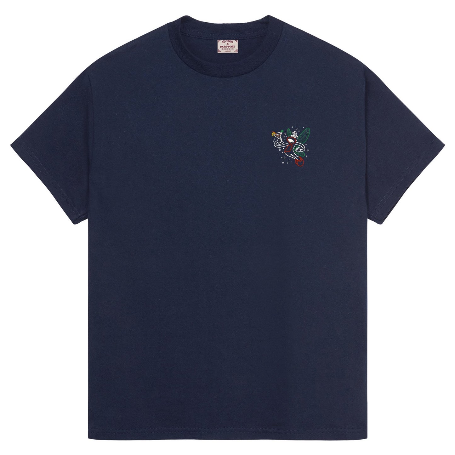 EVISEN x PASS~PORT KARAOKE TEE - NAVY