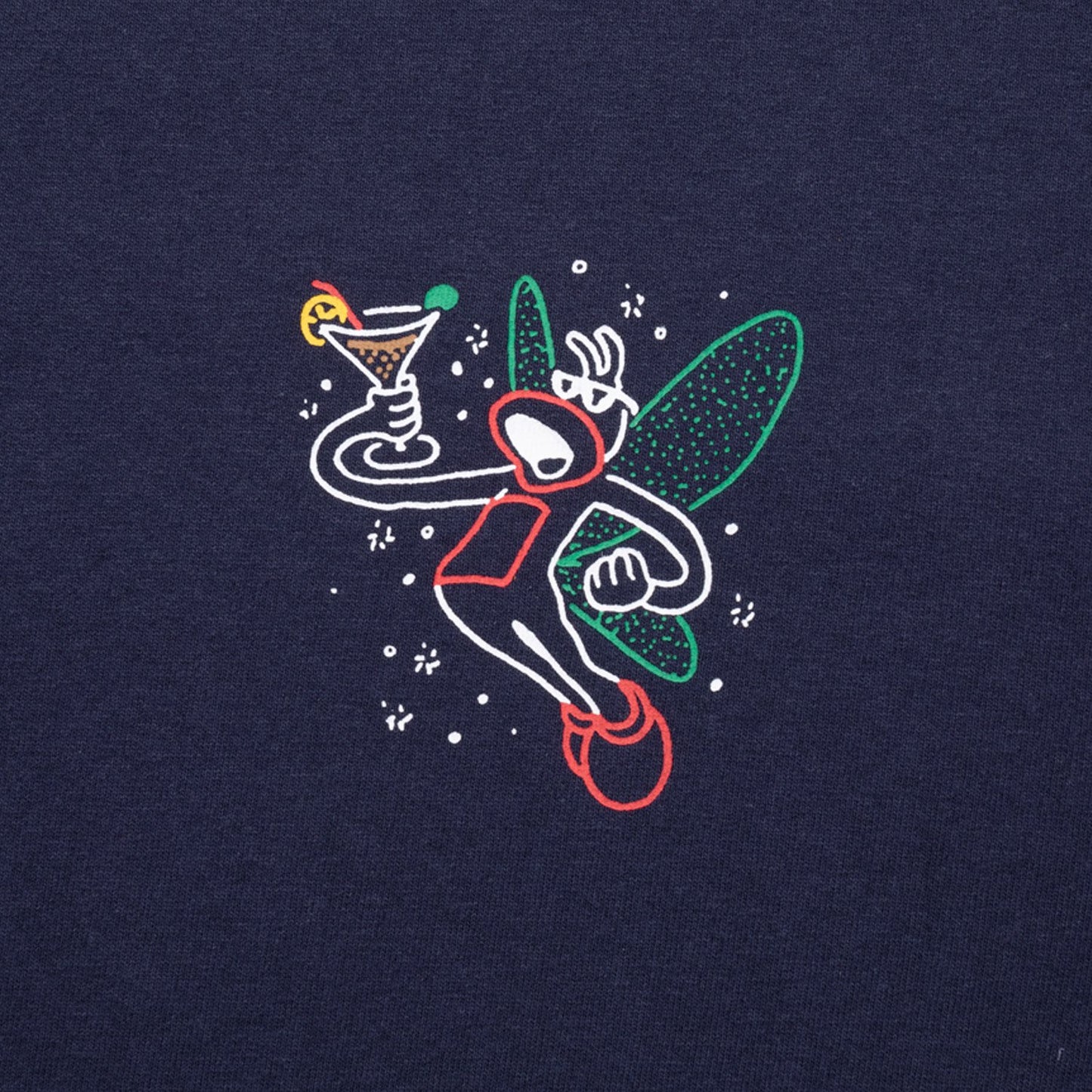 EVISEN x PASS~PORT KARAOKE TEE - NAVY