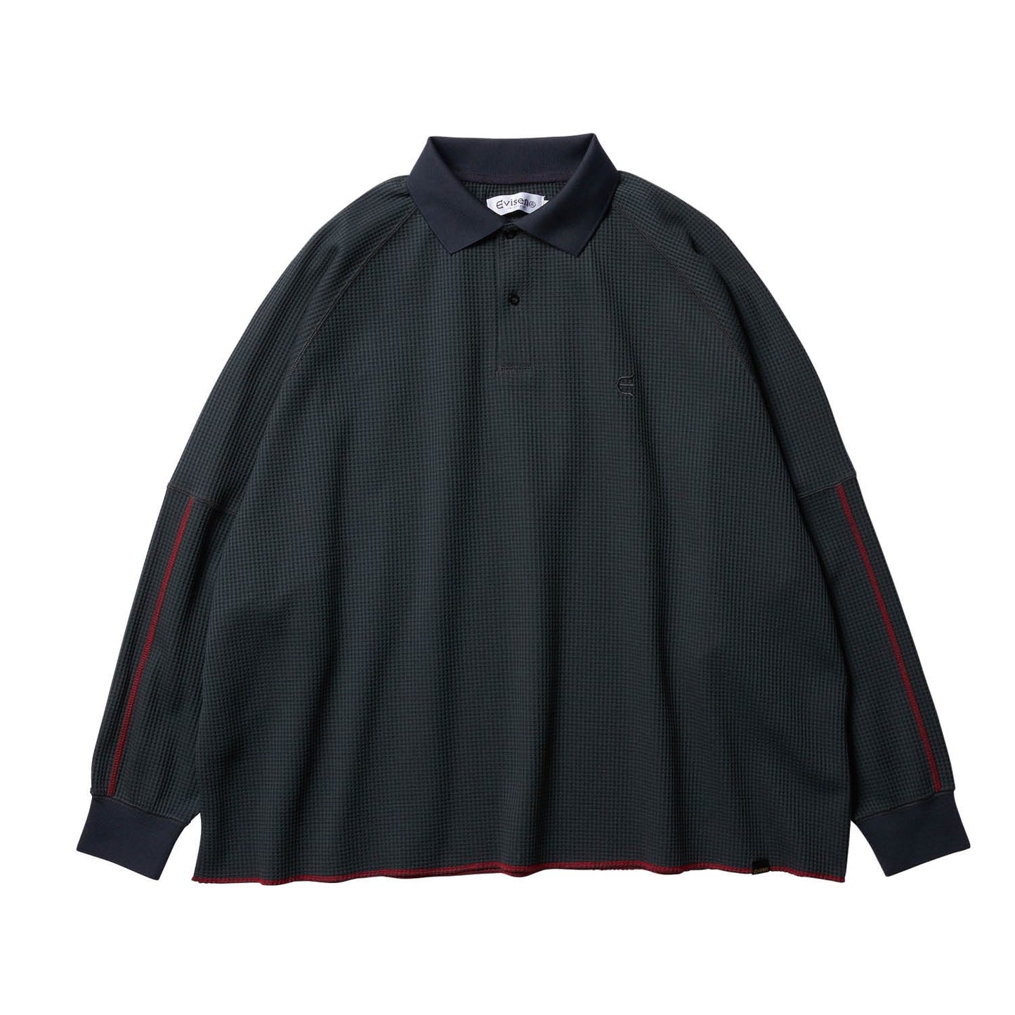 THERMAL POLO SHIRT - BLACK