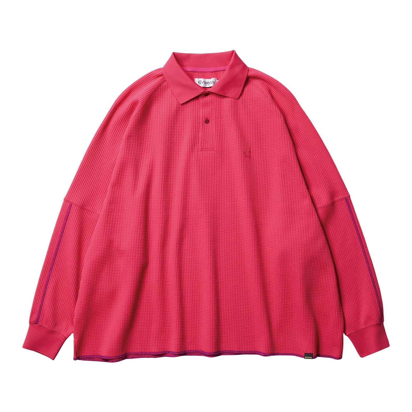 THERMAL POLO SHIRT - MAGENTA