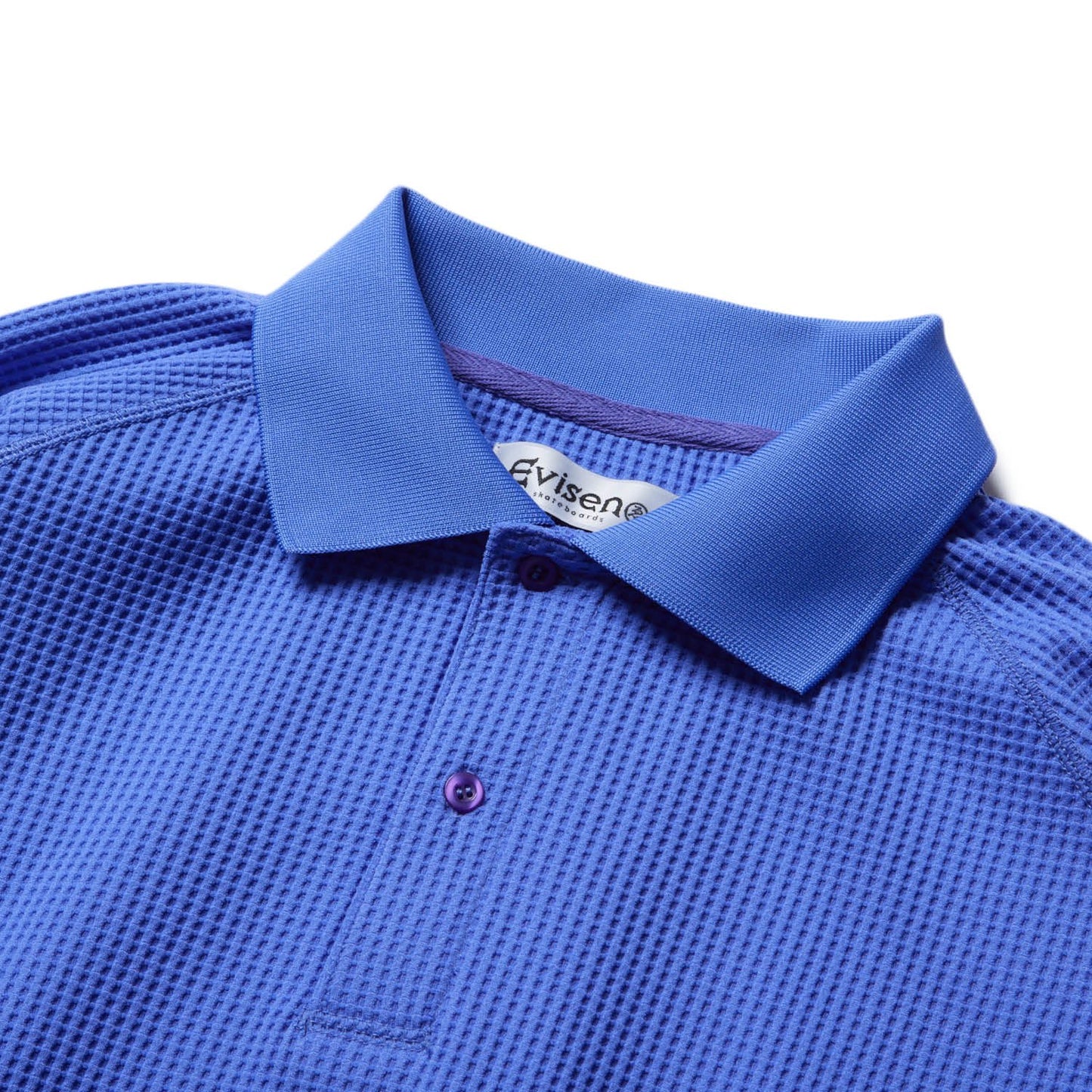 THERMAL POLO SHIRT - PURPLE