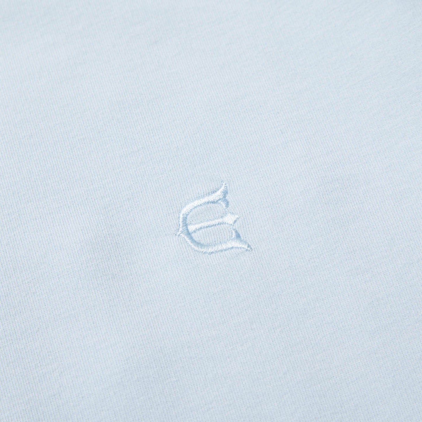 CHAIN MOCK NECK LS - ICE BLUE