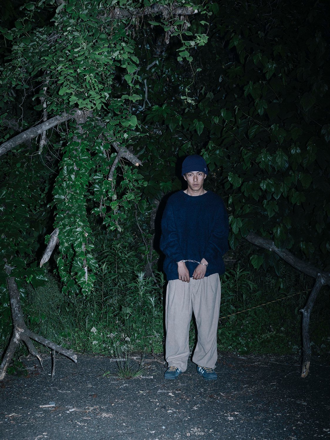 ZEN AKU MOHAIR CREW KNIT - OLIVE