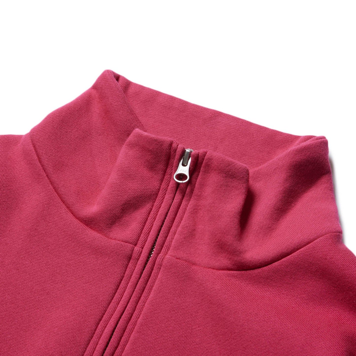 POCKET ZIP-UP SWEATSHIRT - MAGENTA