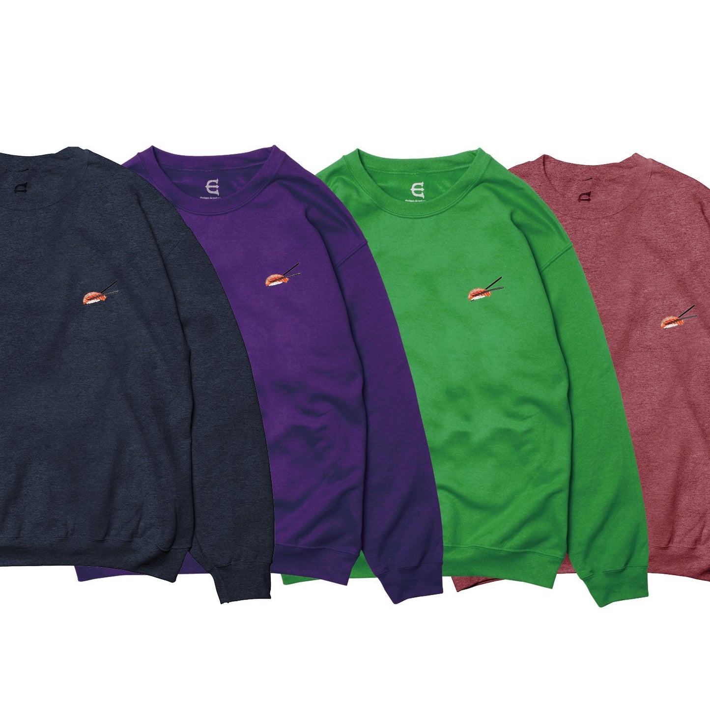 SUSHI STITCH CREW NECK - PURPLE