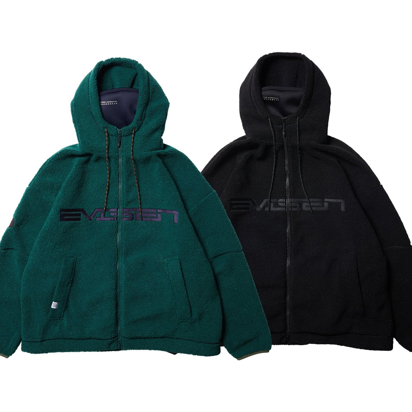 BOA FLEECE ZIP HOODIE - GREEN