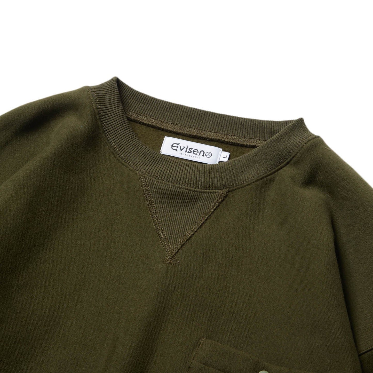 HOLIDAY CREW SWEAT - OLIVE