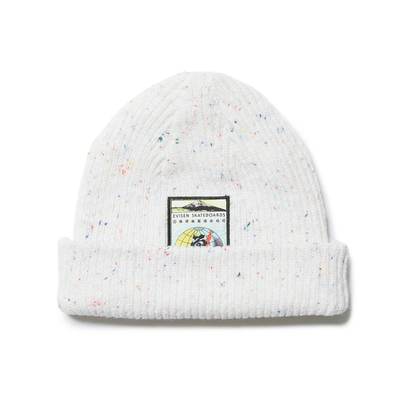 GLOBE LABEL NEP BEANIE - OATMEAL