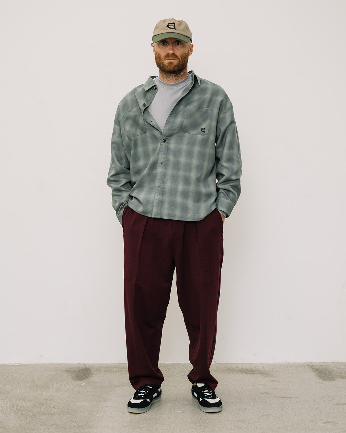 WILLIAM CHECK L/S SHIRT - GREEN