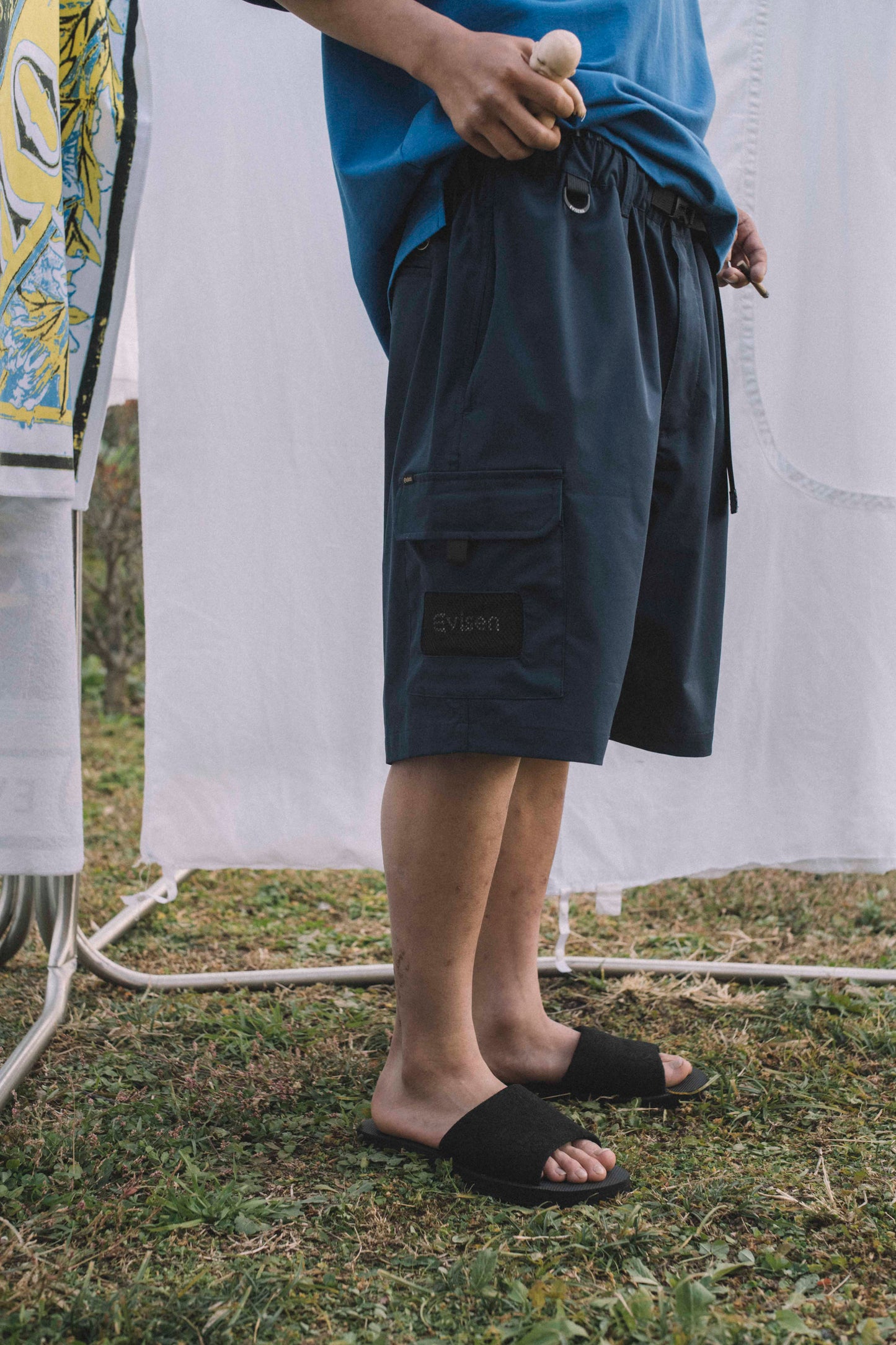 SUICOKE x EVISEN SLIDES - BLACK