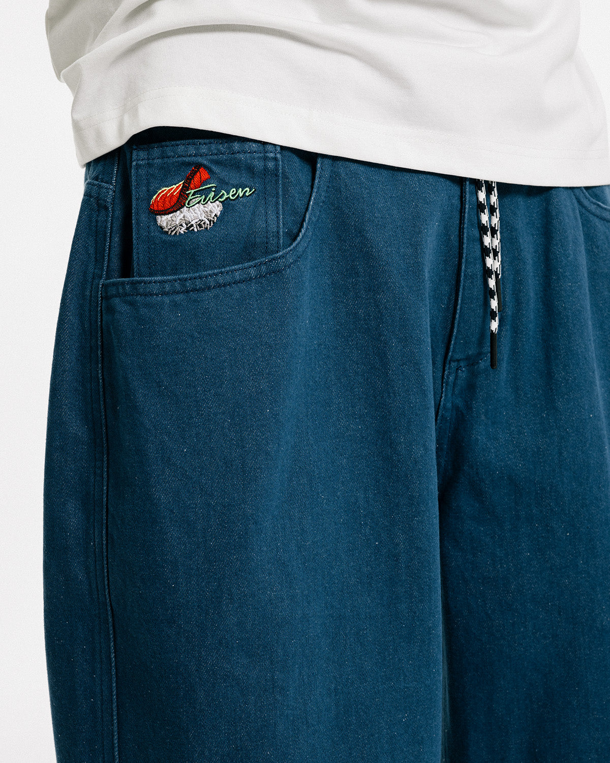 SUSHI DENIM SHORTS - LIGHT BLUE
