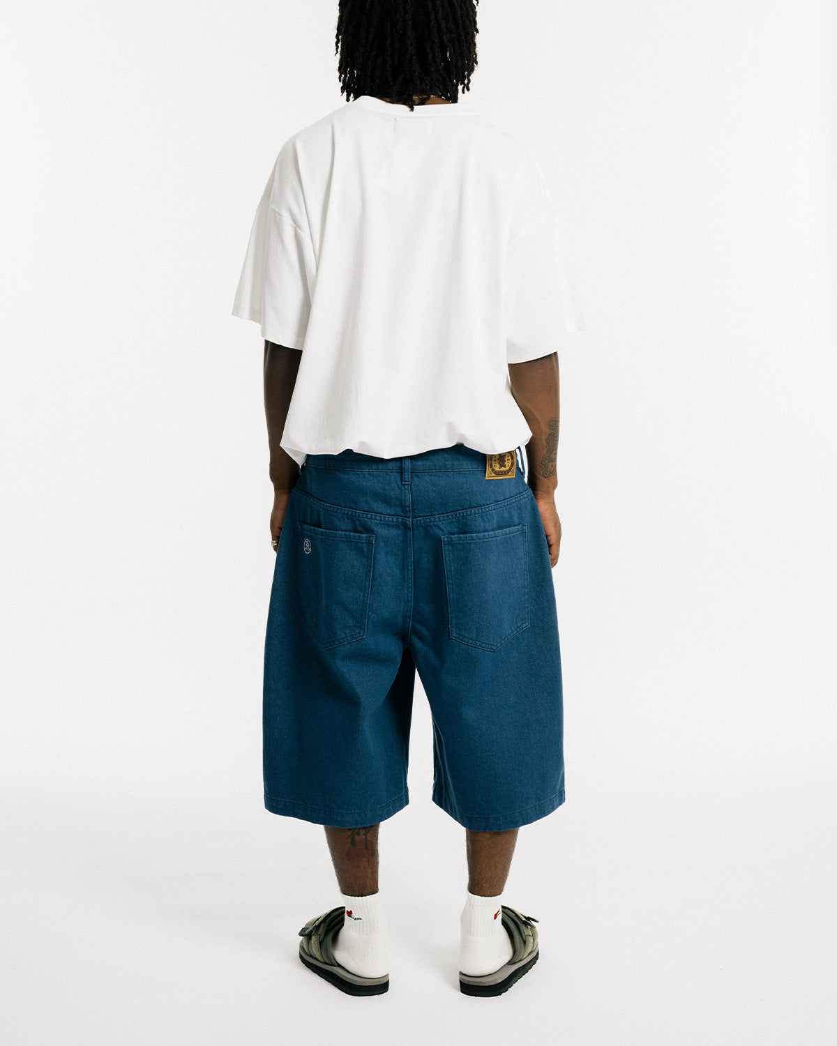 SUSHI DENIM SHORTS - LIGHT BLUE