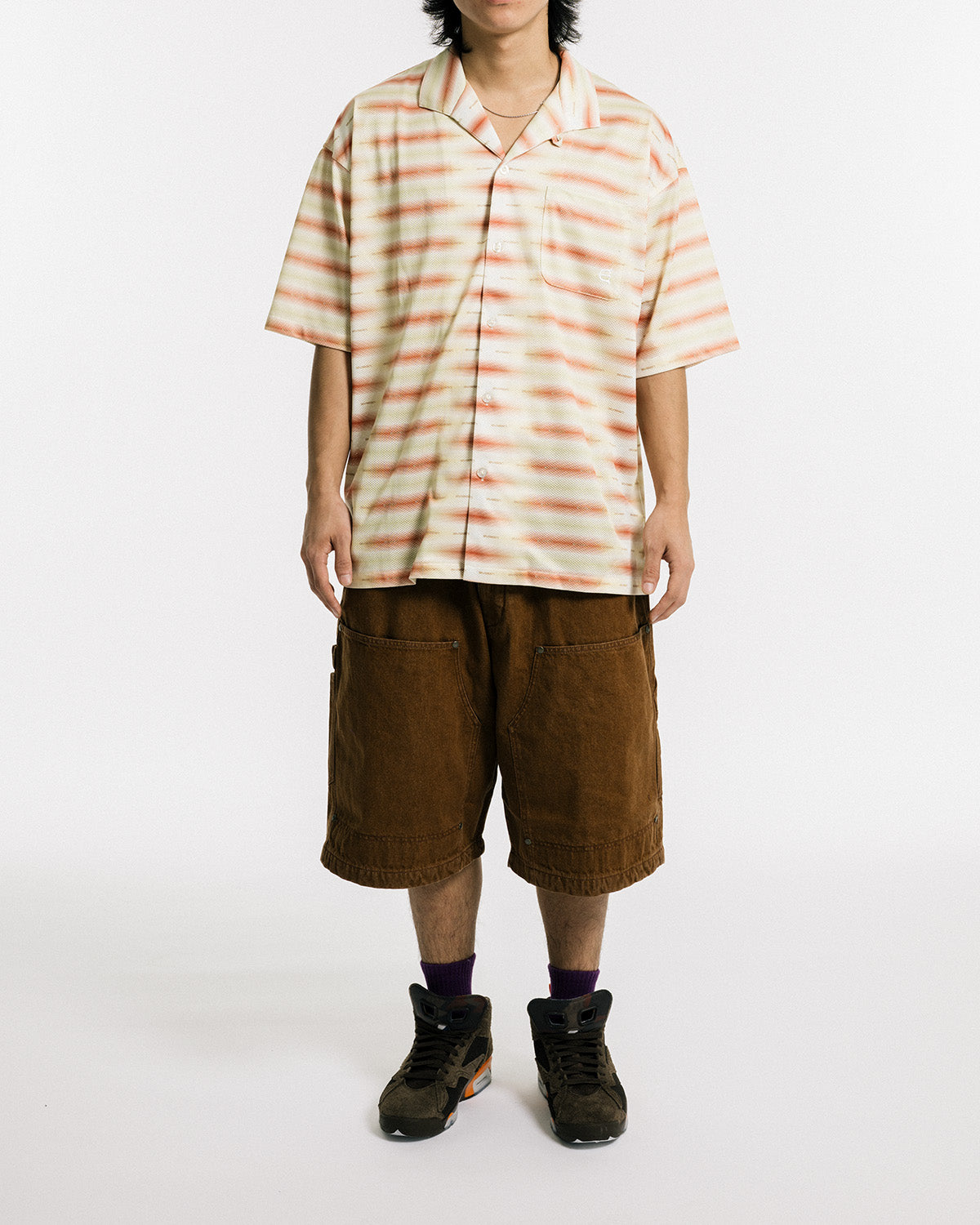 BORDER MESH SHIRT - YELLOW