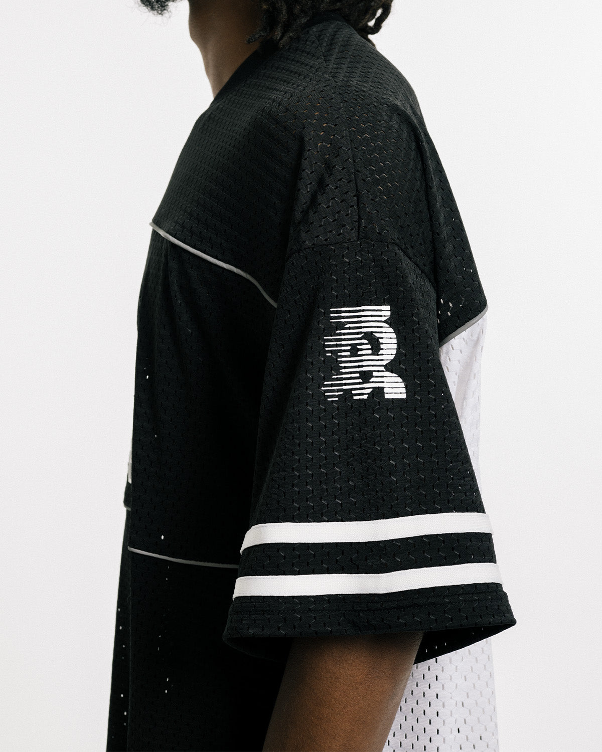 OHAKO HOCKEY SHIRT - BLACK × WHITE