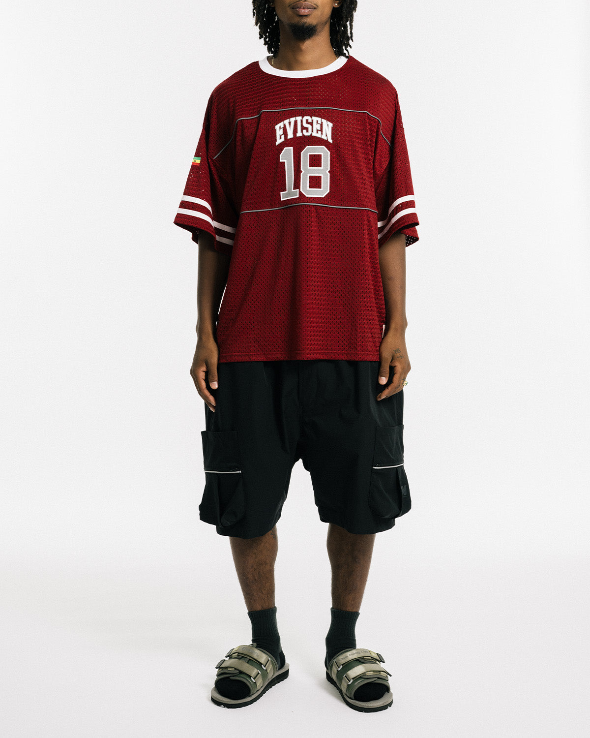 OHAKO HOCKEY SHIRT - RED × WHITE