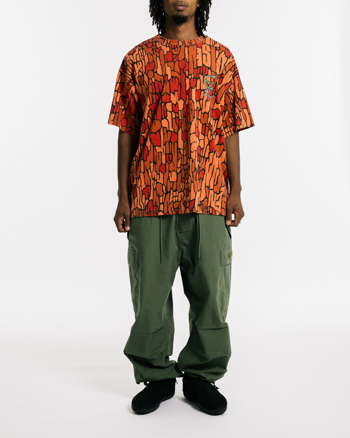 OVERLAND 2.5 TEE - ORANGE CAMO